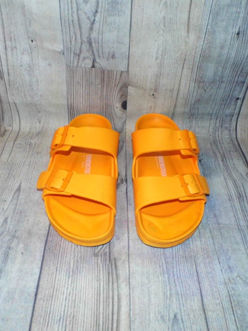 BIRKENSTOCK Arizona EVA Orange Slide Sandals Womens Size 10 (EU 41) - Picture 4 of 9